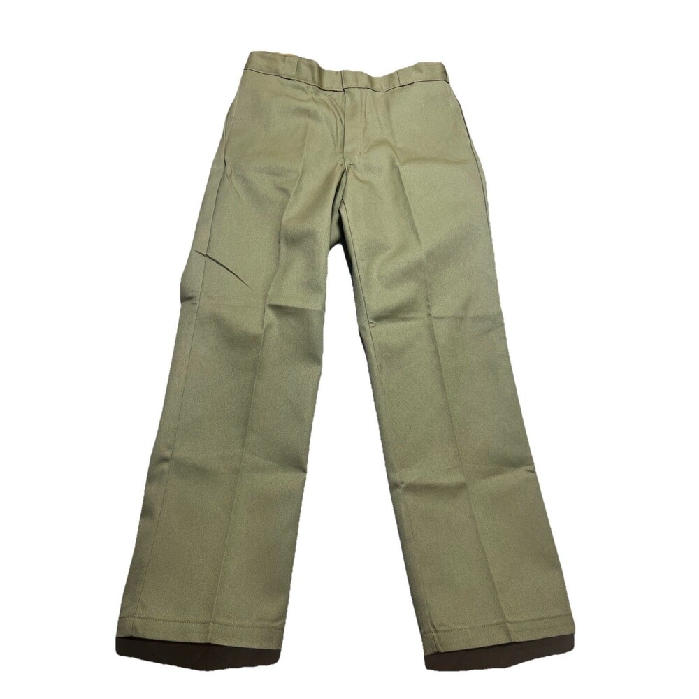 Dickies 874 Work Pants Men's 36z32 Khaki Flex Original Fit Resists Wrinkles